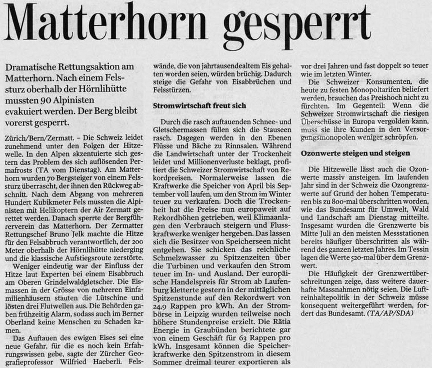 Original Newspaper Article